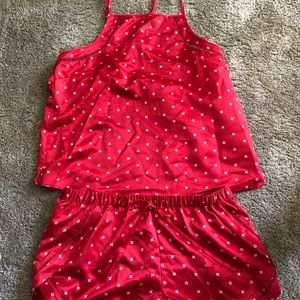 2 piece valentines pajama set